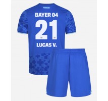 Bayer Leverkusen Lucas Vazquez #21 Koszulka Trzecia dzieci 2025-26 Krótki Rękaw (+ krótkie spodenki)